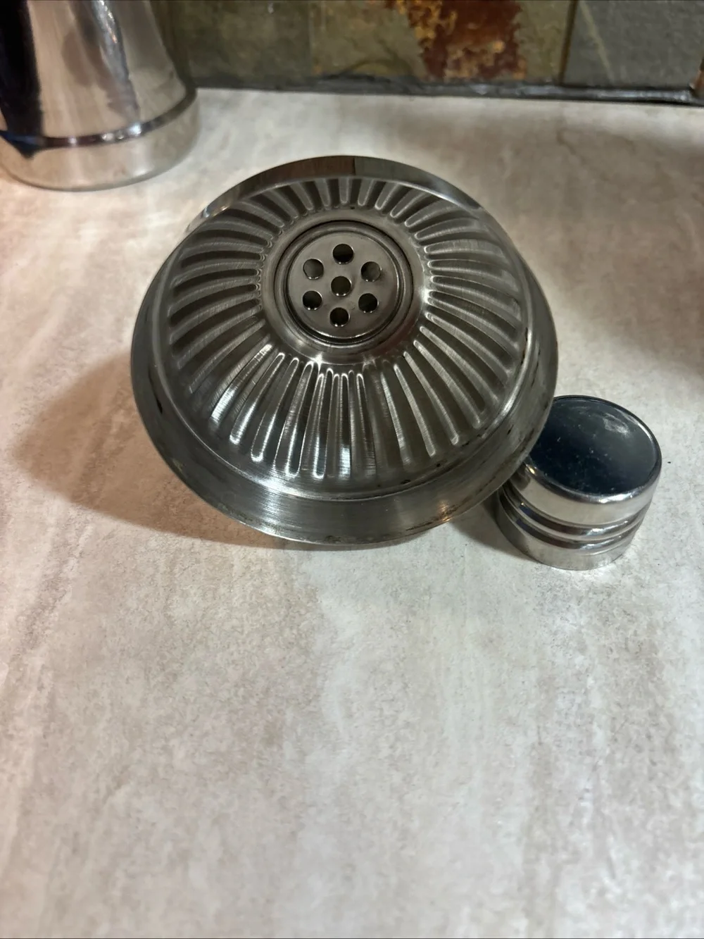 Southern Comfort Metal Cocktail Bottle Shaped Shaker  M.W. Heron's Vintage